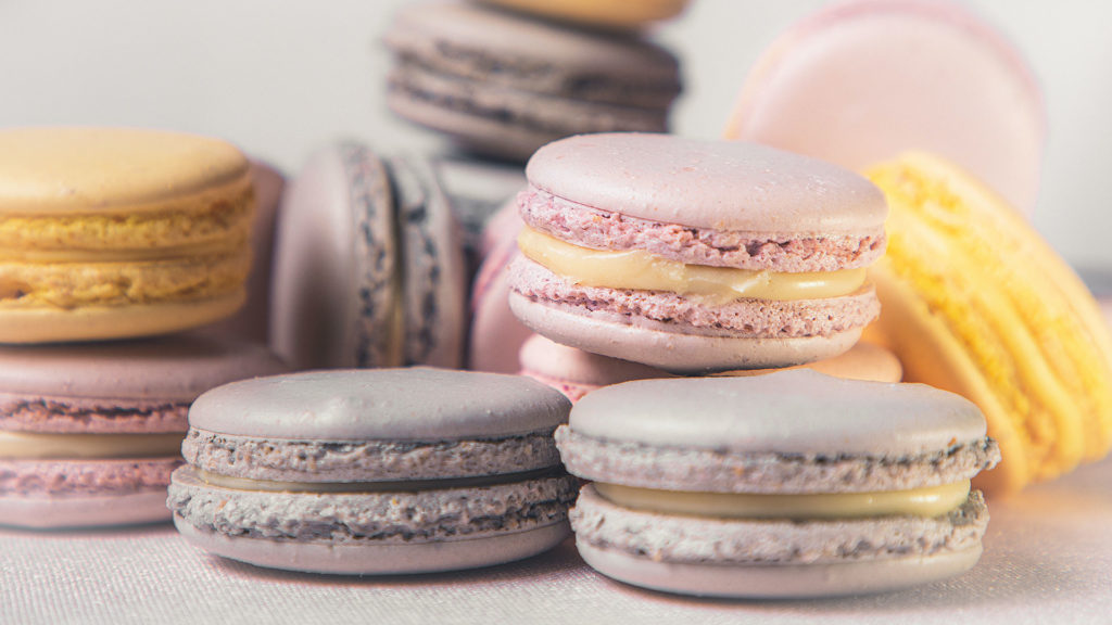 leckere französische Kekse, Macarons